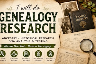 do genealogy research, ancestry, historical research, dna analysis, testing