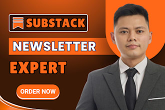 setup substack account, design substack newsletter, substack posts management