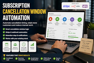 stripe subscription cancellation window automation churn prevention retention