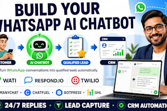 build whatsapp ai chatbots with wati respond io twilio manychat chatfuel ghl