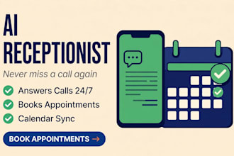 build ai phone receptionist for dental clinic real estate booking