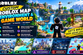 create a custom roblox map, environment and game world