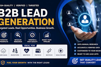 b2b saas investor medtech fintech biotech pitch deck healthcare lead generation