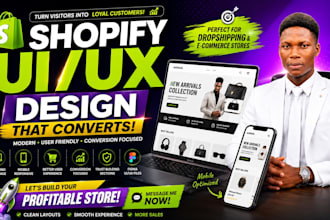 create branded shopify online store design, website UI UX development ecommerce