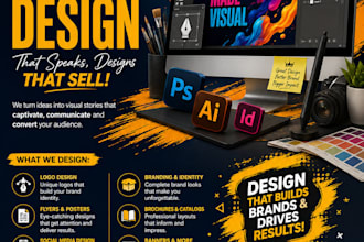 design a professional flyer, poster and social medial post