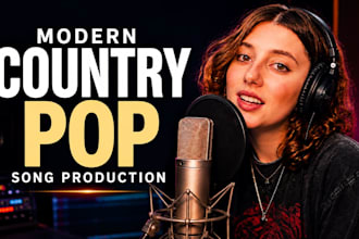 produce a modern radio ready country pop song