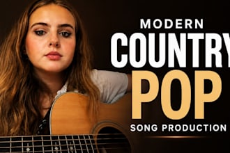 produce a modern radio ready country pop song