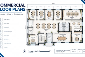 draw professional commercial floor plans and layouts in autocad