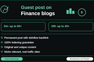 publish finance guest post with dofollow backlink