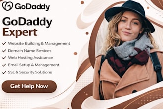 be your godaddy expert develop godaddy ecommerce website seo fix godaddy domain
