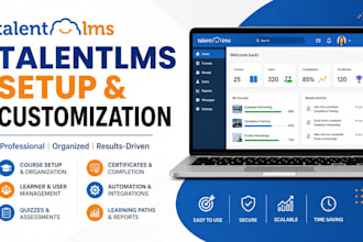 setup and customize talentlms for online courses and training