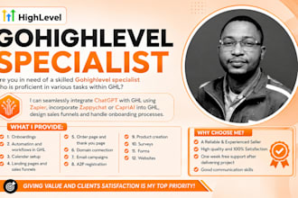 build gohighlevel website design, salesfunnel, gohighlevel automation