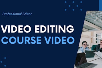 create elerning video course and video editing
