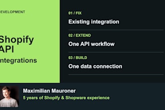 build or fix a shopify API integration