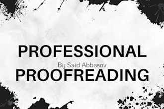 proofread your english essays, documents, and youtube scripts
