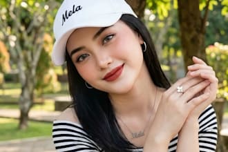 be create realistic fashion photo model image