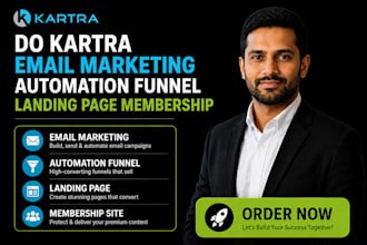 do kartra email marketing automation funnel landing page membership