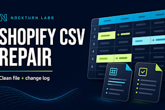 fix your shopify product CSV import errors and formatting