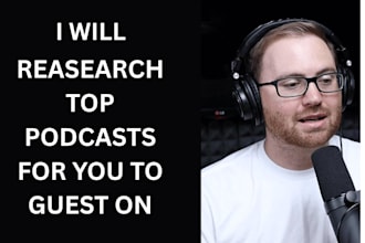 research top podcasts for you to guest on