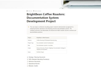 create business process documentation and sops to improve team efficiency