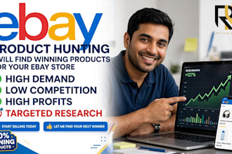 be your expert ebay product hunter and ebay listing expert
