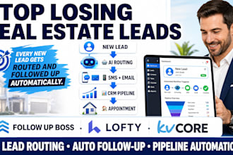 setup ai lead routing sms follow up and pipelines in follow up boss lofty kvcore