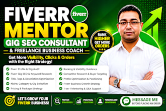 be your fiverr gig SEO consultant and fiverr business growth