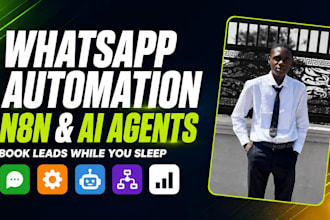 build n8n whatsapp chatbot automation for leads follow ups sales ai receptionist
