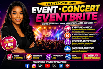 promote event promotion, event marketing, event planning, eventbrite, concert