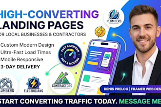 build a responsive landing page for local business