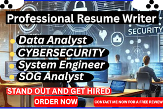 help you write a cybersecurity resume writing