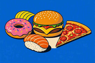 food pop art of your food pop art