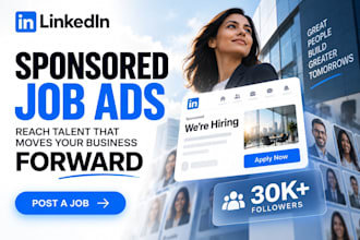 sponsor advertise job on linkedin