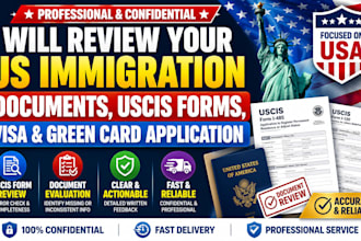 review your US immigration documents uscis forms visa and green card application