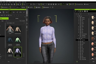 advanced skeleton rig, 3d animation, 3d accessory, weight paint, vroid,  iclone
