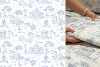 create detailed toile de jouy pattern for you