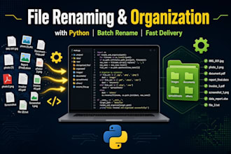 batch rename and organize your files using python