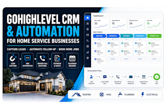 build gohighlevel CRM and automation for home services