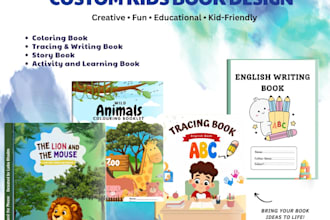 design creative and professional kids book covers