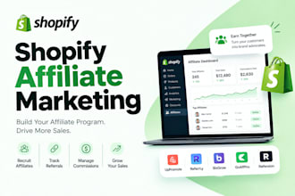 setup shopify affiliate marketing uppromote referrly bixgrow goaffpro refersion