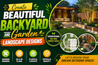 create 2d landscape plans and 3d outdoor visualizations
