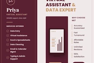 be your e commerce virtual assistant for product list and data entry