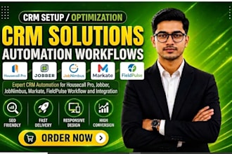 setup housecall pro CRM automation jobber jobnimbus markate fieldpulse workflow