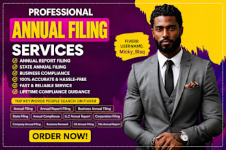 do llc annual report filing, periodic report and US business compliance