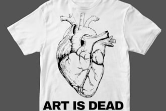 design heavy street wear and aesthetic typography t shirt for your brand