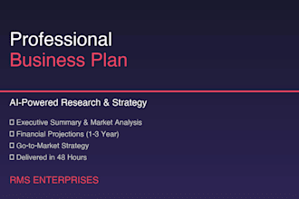 write a professional ai powered business plan