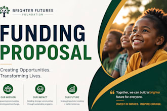 research nonprofit grants write impact proposal funding pitch deck
