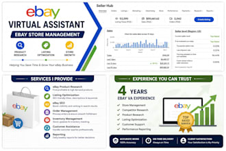 manage your ebay store as a virtual assistant