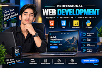 build a responsive HTML CSS javascript website