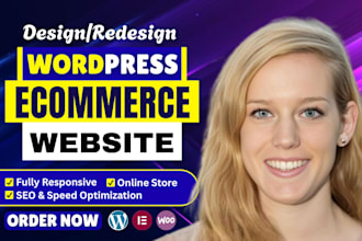 create, build ecommerce website online store, webshop with wordpress woocommerce